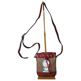 Borsa a secchiello mini in tela rivestita Gucci Doraemon x Gucci