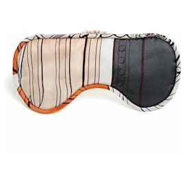 Hermès Masque de Sommeil Neuf Grand Tralala Silk Twill Eyemask New in box Hermes