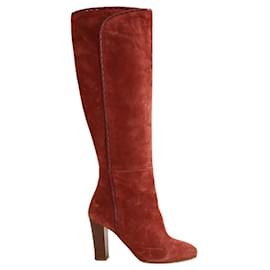 Braune Wildlederstiefel - SéZane