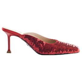 Cesare Paciotti Mule con Paillettes Rosse Paciotti