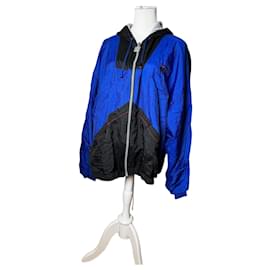 Giacca a vento vintage Givenchy L Blu Nero