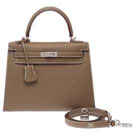 Hermès Borsa HERMES Kelly 25 in Pelle Etoupe - 103212