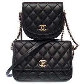 Borsa CHANEL Side Pack in Pelle Nera - 103216