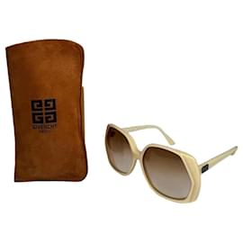 Occhiali da sole vintage oversize Givenchy bianchi