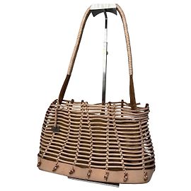 Borsa in pelle Cage vintage Salvatore Ferragamo marrone