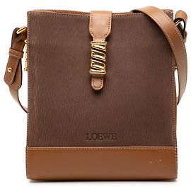 Borsa a Spalla Velasquez Twist in Pelle Marrone LOEWE
