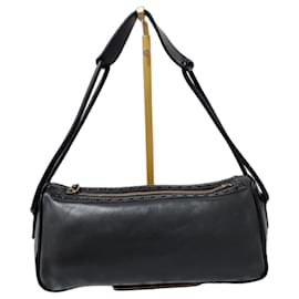 Borsa a spalla in pelle vintage Gucci nera