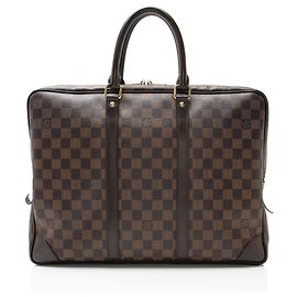 Bolso Porta Documentos de Viaje Damier Ebene Louis Vuitton