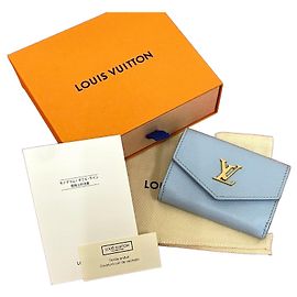 Louis Vuitton Portefeuille Lock Mini Leather Trifold Wallet