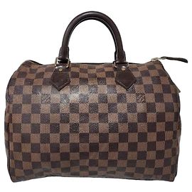 LOUIS VUITTON SPEEDY 30 Damier Ebène Marrone