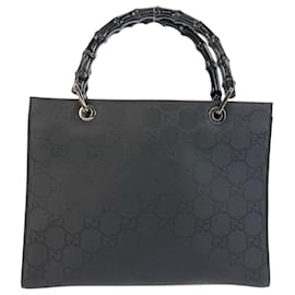 Borsa a mano Gucci Bamboo Nylon GG