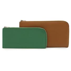 Hermès Portafoglio Lungo in Pelle L-Zip Remix Combine Hermes