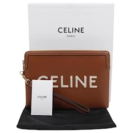 Céline Pochette piccola con tracolla e logo