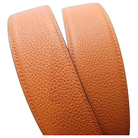 Hermès single belt, width 38mm, length 100 cm at the central hole
