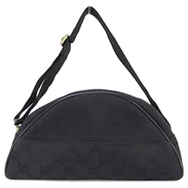 Borsa Gucci 90781 in tela GG nera con dettagli dorati
