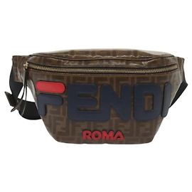 Fendi Mania Logo Waist Bag Zucca Coated Canvas