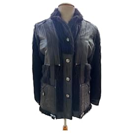 Giacca Dior in pelle d'agnello nera