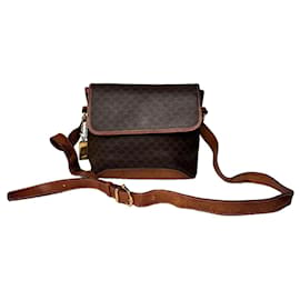 Bolso de hombro / cruzado vintage Celine Paris Monogram Triomphe marrón - Céline