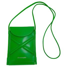 Borsa a tracolla micro The Curve verde di Alexander McQueen - Alexander Mcqueen