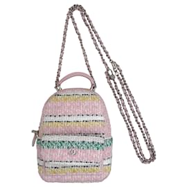 Chanel 2024 Mini Zaino in Tweed Rosa