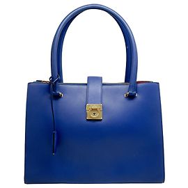 Borsa Marlene in pelle cobalto di Salvatore Ferragamo
