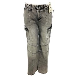 Jeans de pierna ancha utilitaria de cintura alta Brooklyn con lavado Clifton de L'Agence