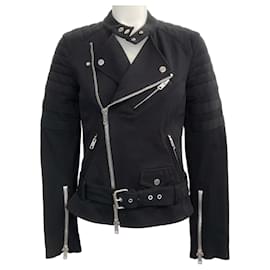 Schwarze Baumwoll-Motorradjacke 3.1 Phillip Lim