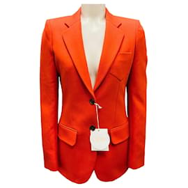 Chloé Chaqueta de algodón naranja de dos botones Chloe