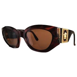 Gianni Versace Tortoise Gold Medusa Sunglasses MOD420
