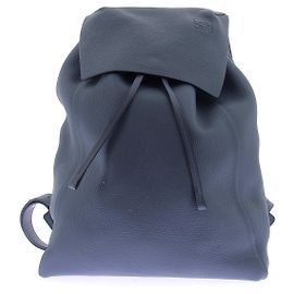 Zaino Loewe in pelle blu