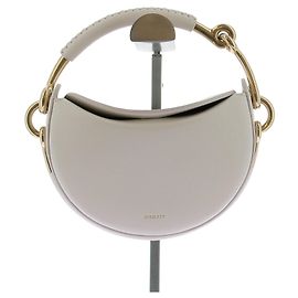 Borsa a mano Burberry Bridle in pelle bianca