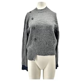 Asymmetrischer grauer Pullover aus Wolle - Autre Marque