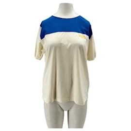 White and blue t-shirt - Autre Marque