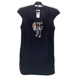 Barbara Bui Kleid Schwarz aus Wolle und Alpaka