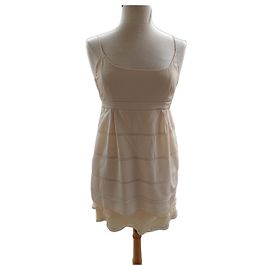 Miu Miu Seidenkleid Creme