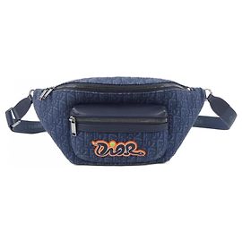 Borsa a tracolla Dior KAWS Oblique in jacquard Christian Dior