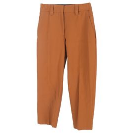Pantaloni sartoriali a vita alta Acne Studios in poliestere ruggine