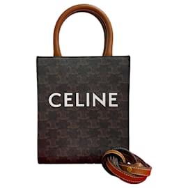 Borsa in pelle Cabas Mini Vertical 2 in 1 Celine - Céline