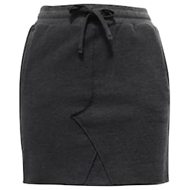 Falda Mini con Cuerda ATM en Algodón Gris - Autre Marque