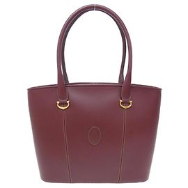 Borsa a Spalla in Pelle Bordeaux Cartier