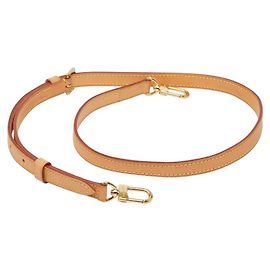 Alça de ombro em couro marrom Louis Vuitton