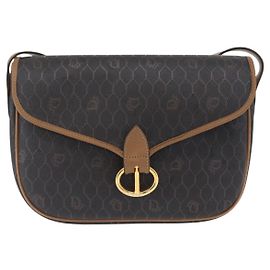 Borsa a tracolla vintage Honeycomb di Christian Dior in tela e pelle