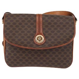 Céline Celine Vintage Macadam Canvas et Cuir