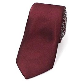 Cravatta in seta grigia e rossa Christian Dior