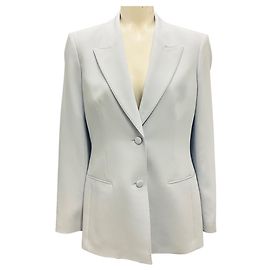 Autre Marque Lafayette 148 New York Seawater Crepe Blazer