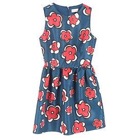 Vestido Mini Estampado Floral RED Valentino em Poliéster Multicolorido