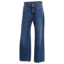 Jeans Contemporáneos Brunello Cucinelli en Denim Azul Claro