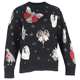 Alexander McQueen Gothic Fairytale bedruckter Pullover aus schwarzer Wolle - Alexander Mcqueen