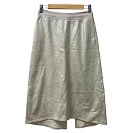 Falda recta de lame plateado PLAIN PEOPLE - Autre Marque