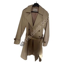 Trench American Vintage beige – 100% algodón – Talla M